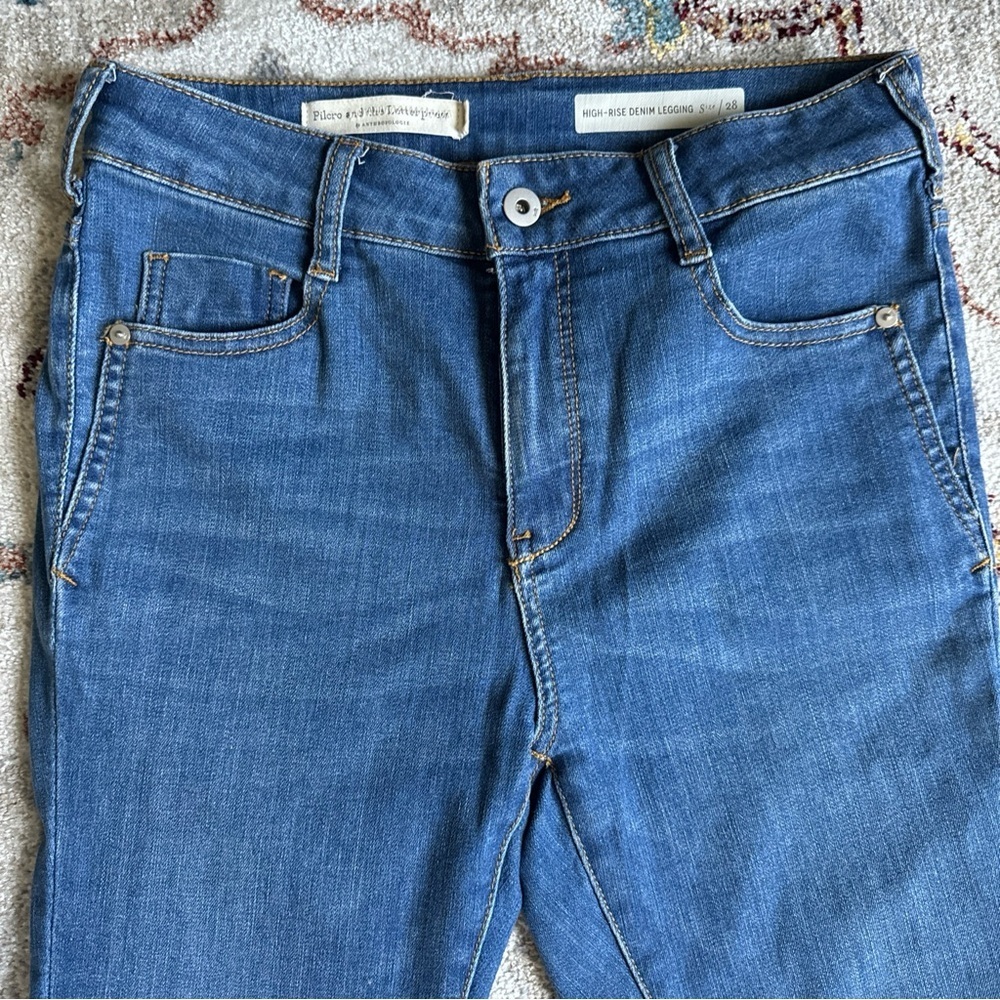 Pilcro Anthropologie High-Rise Skinny Jeans Medium Wash Size 28
